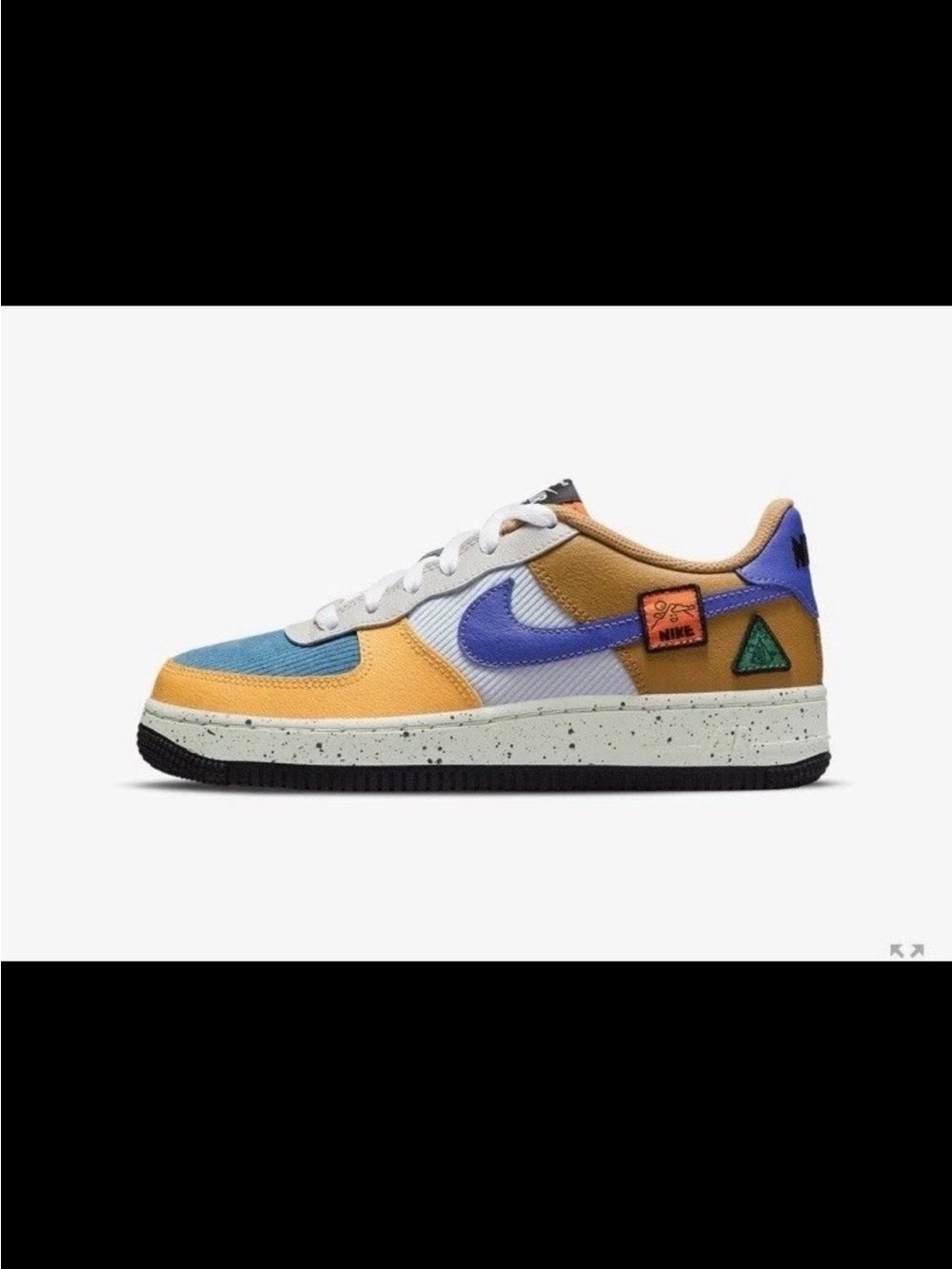 Nike Multicolor Low-Top Sneaker — Blue, Orange, Purple, White